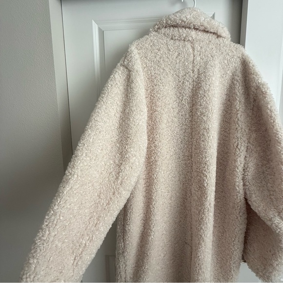 INC Men’s Teddy Faux Shearling Long Coat XL NEW - Picture 5 of 8